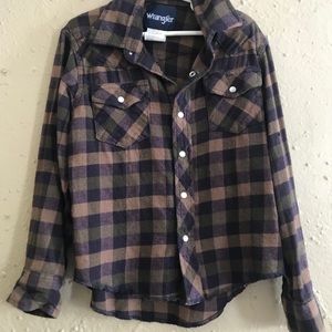 Wrangler Boys Flannel